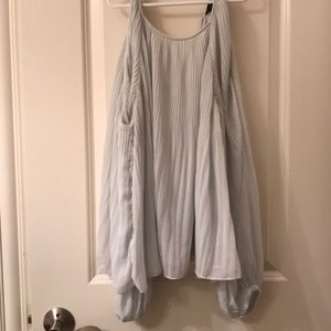 Mint Green Pleated Blouse